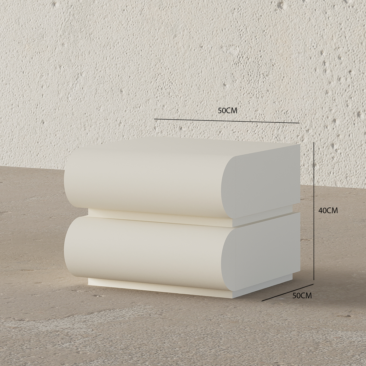 Valentina 2 Drawer Nightstand