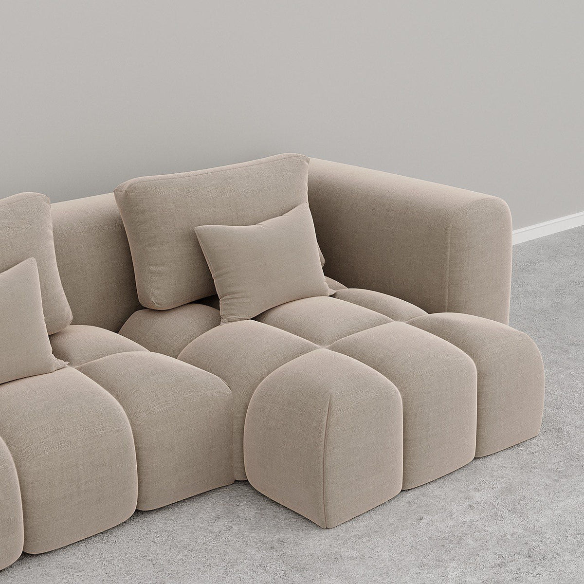 Ava Sofa L Shape / Matt Velvet - Walls Nation
