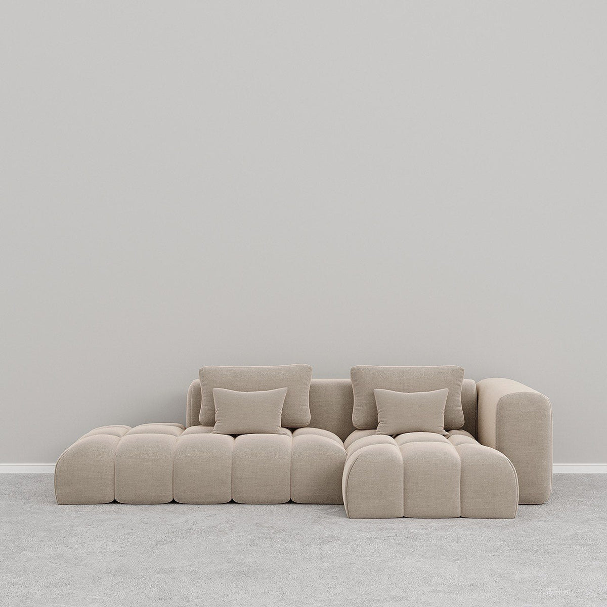 Ava Sofa L Shape / Matt Velvet - Walls Nation