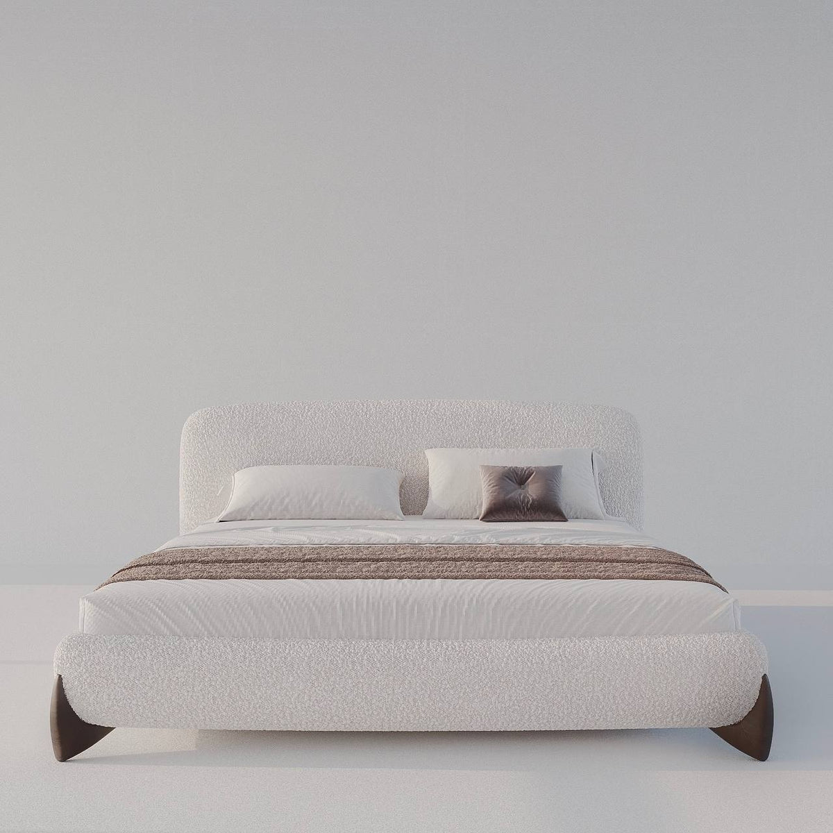 Valentina Platform Bed / Full Boucle