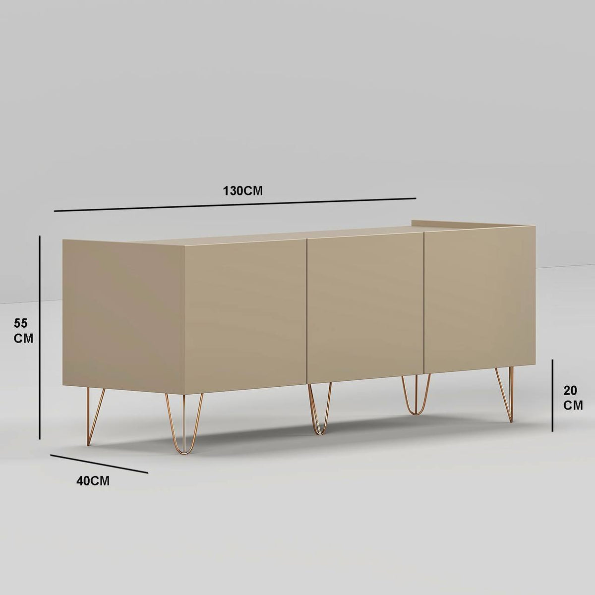 Calzone TV Unit / 130 x 40 CM - Walls Nation