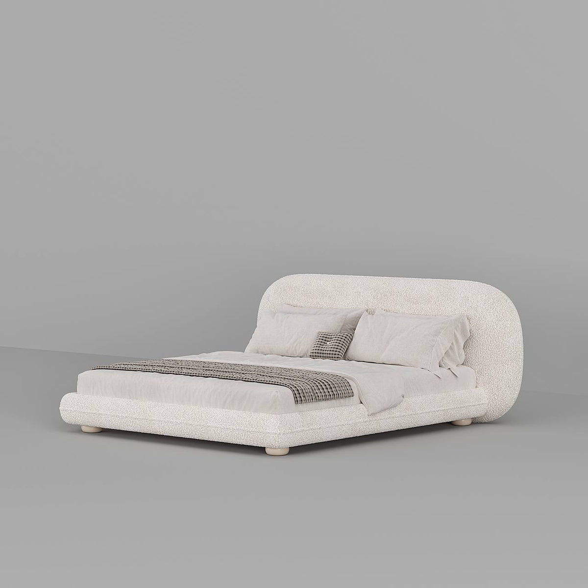 Fellow Bed / White Boucle - Walls Nation