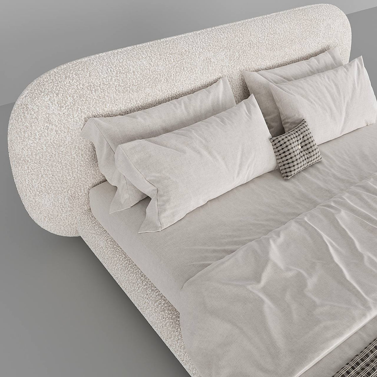 Fellow Bed / White Boucle - Walls Nation