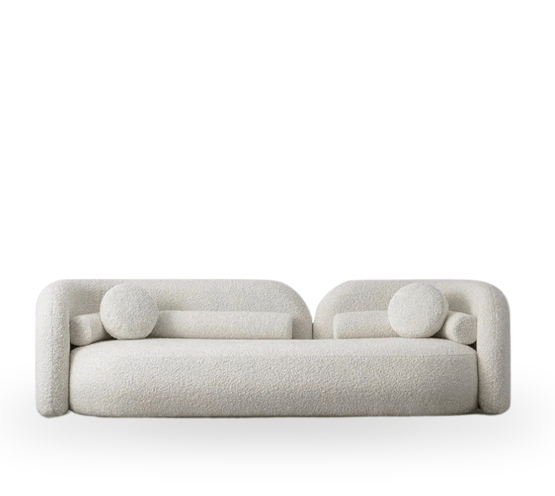 Luca 2S. Sofa / Boucle Upholstery - Walls Nation