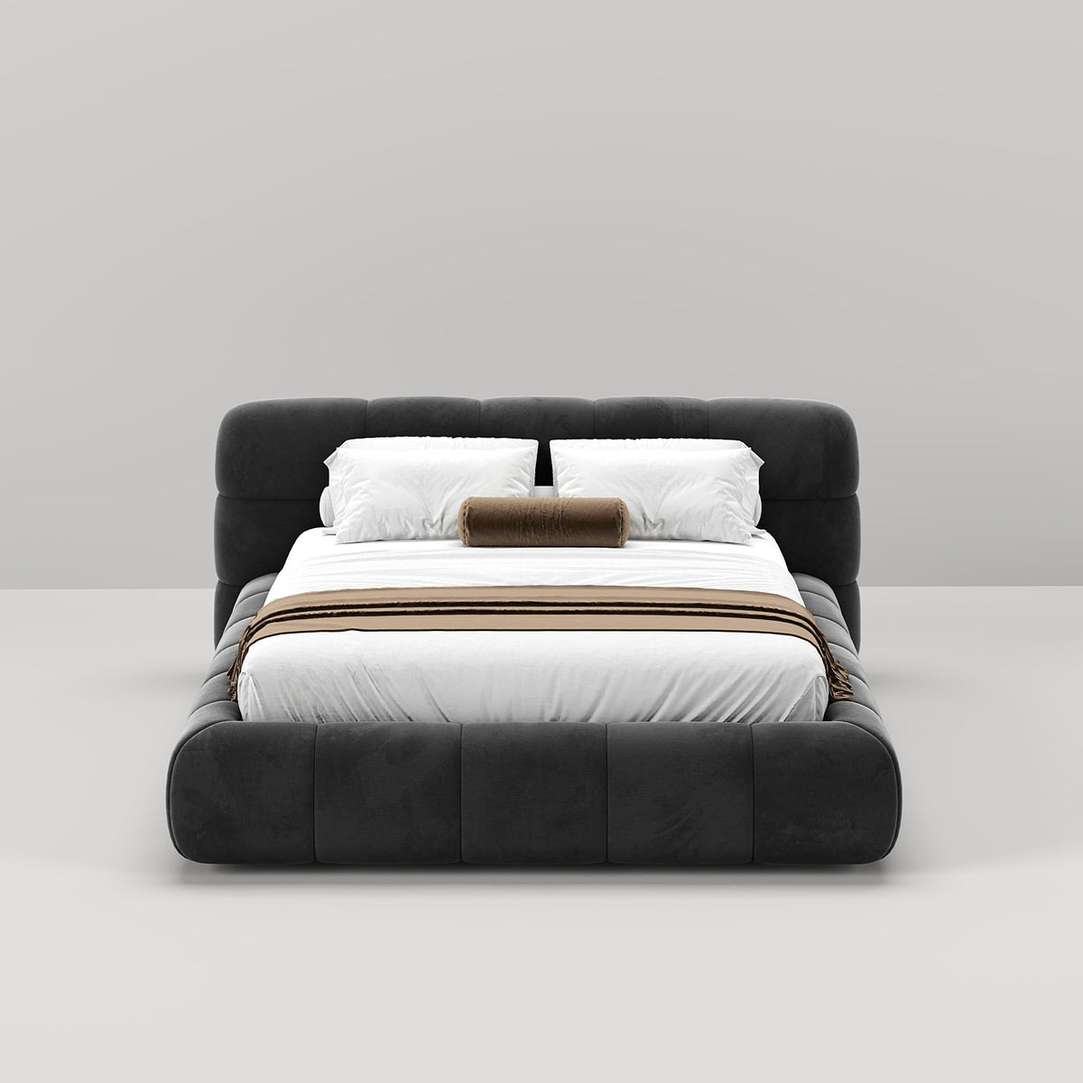 Lumi Bed / Upholstery Velvet - Walls Nation