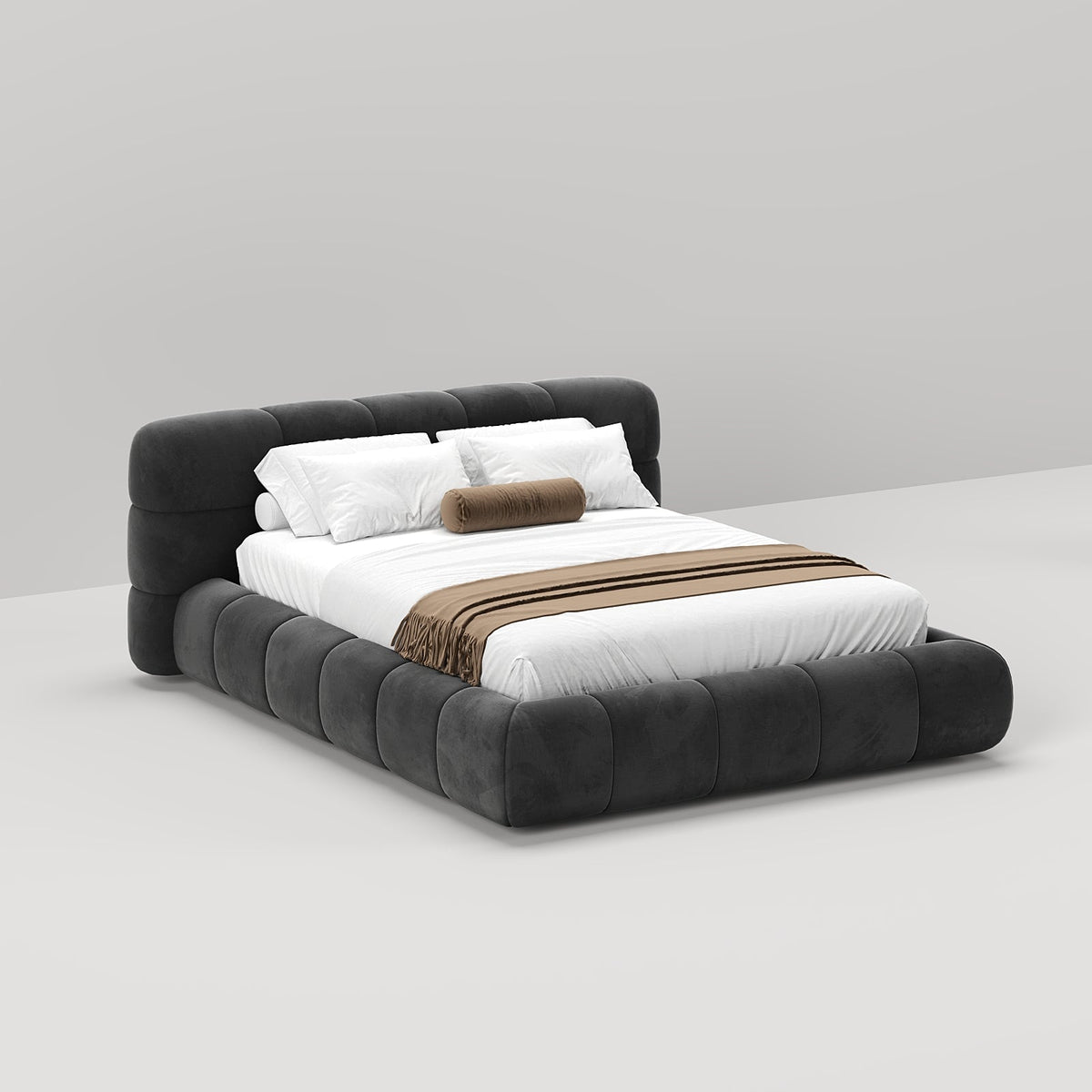 Lumi Bed / Upholstery Velvet - Walls Nation