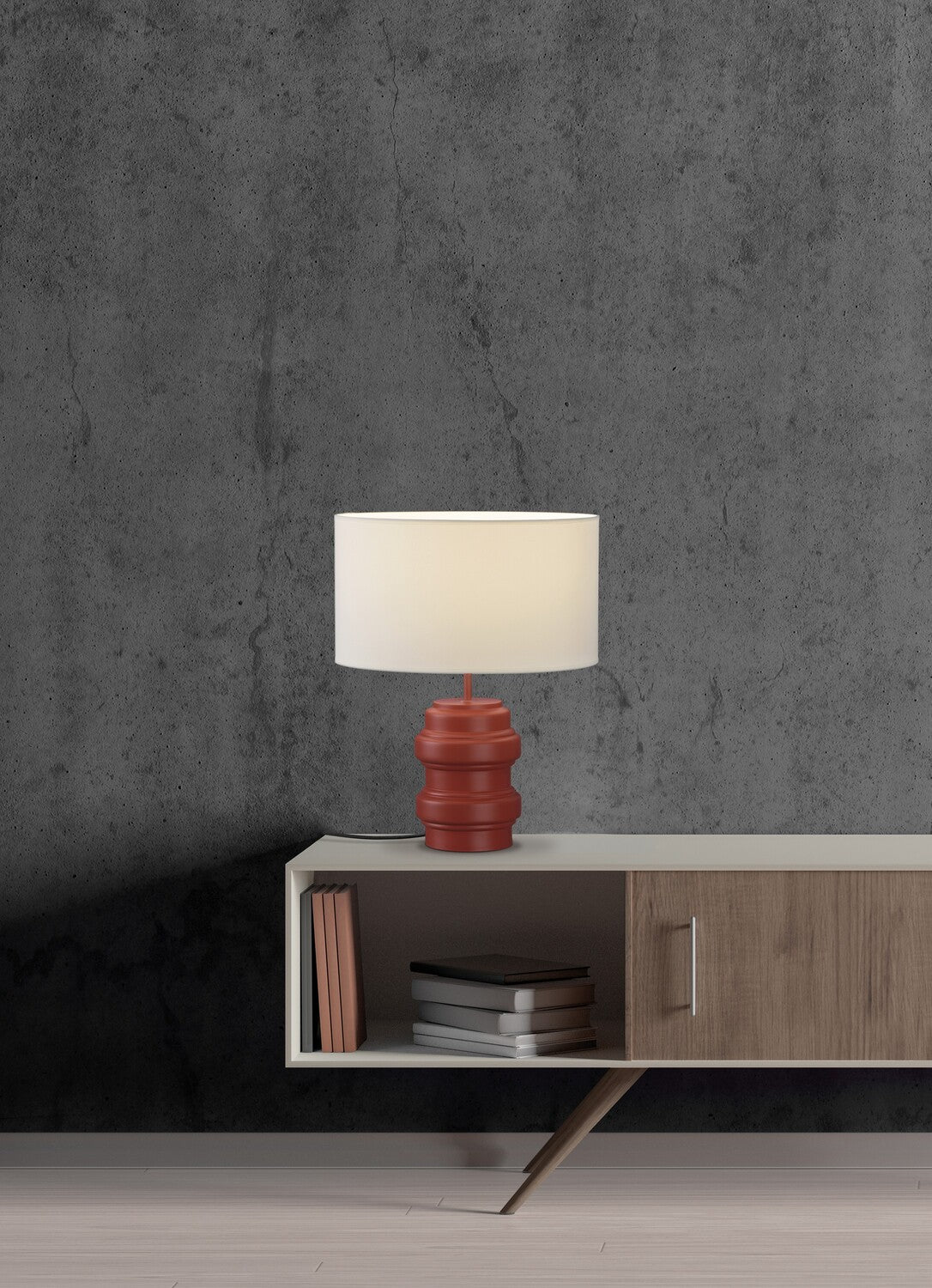 Table Lamp Emira / Polyresin & Cotton - Walls Nation
