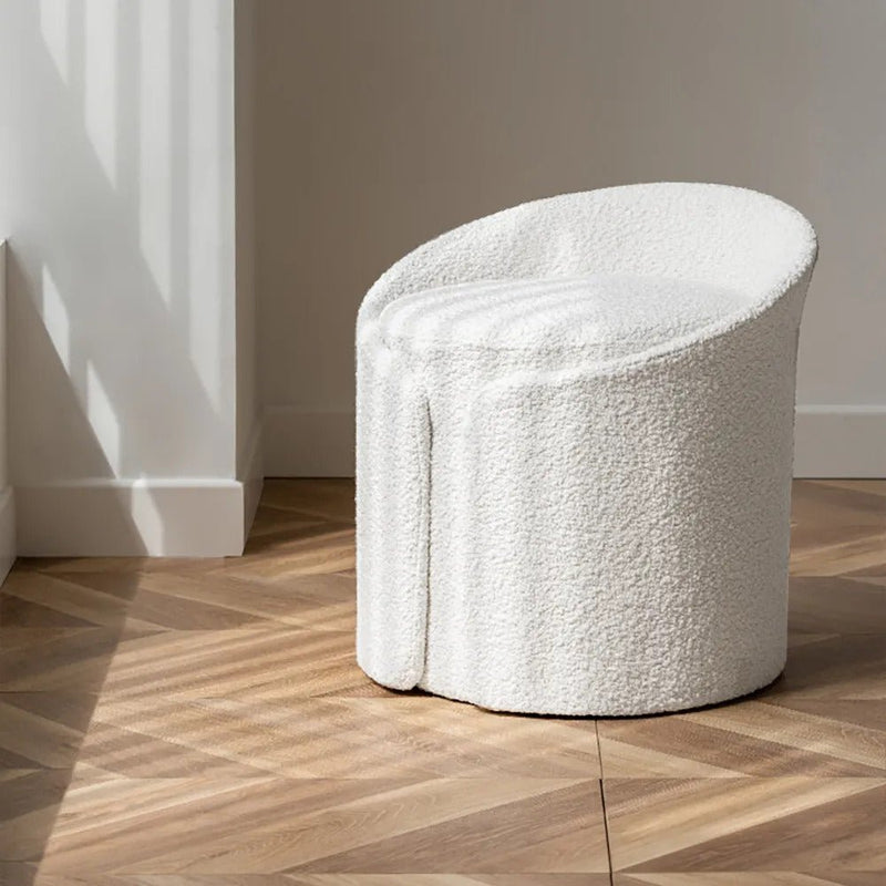 Wool Stool / Boucle Upholstery - Walls Nation