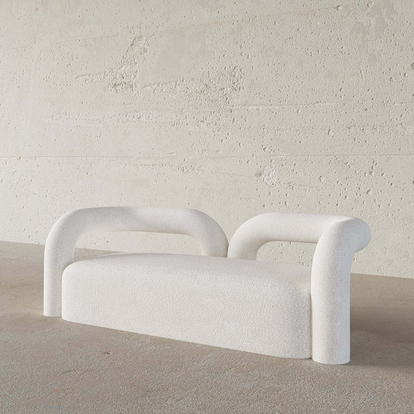Arya 2S. Sofa / Boucle Upholstery – premium Sofas by Walls Nation UAE & Saudi Arabia