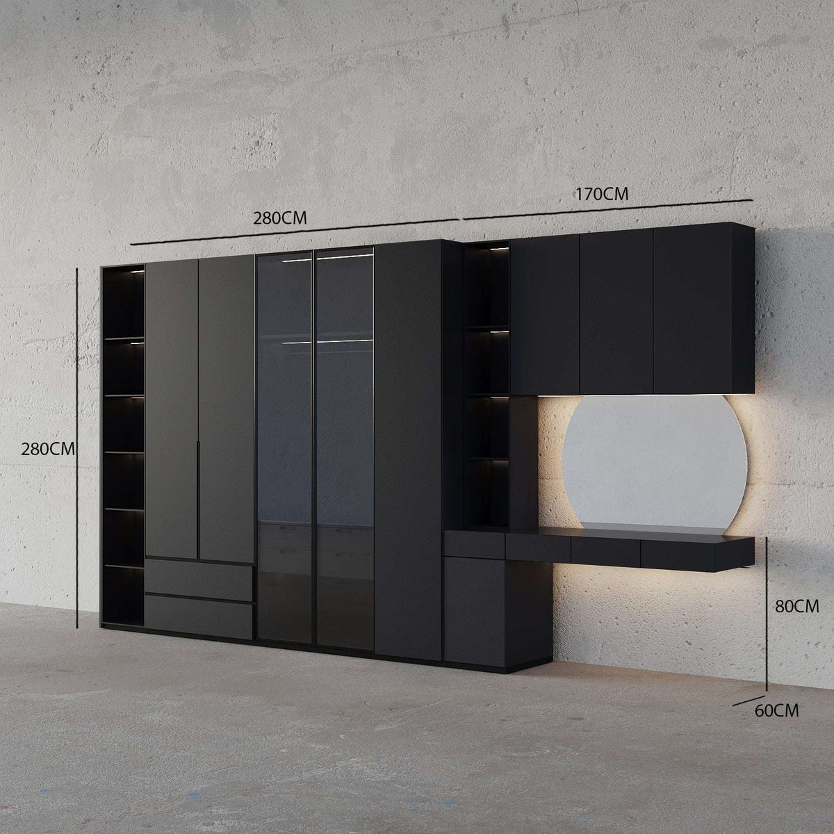 Onyx Closet (Black Matte)