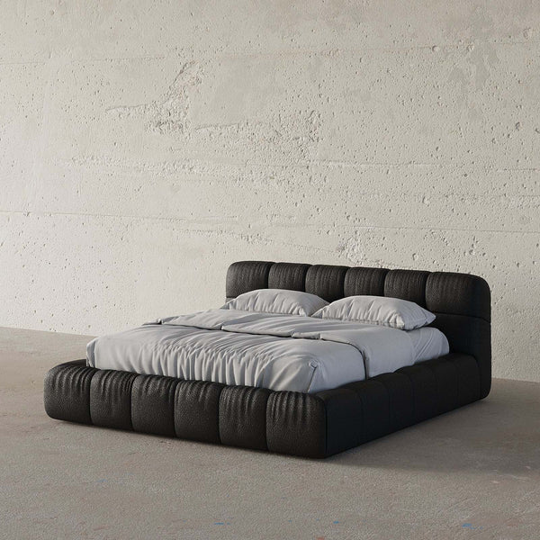 DaVinci Bed (Black Leather) – premium Bed by Walls Nation UAE & Saudi Arabia