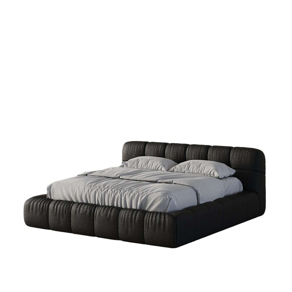 DaVinci Bed (Black Leather) – premium Bed by Walls Nation UAE & Saudi Arabia