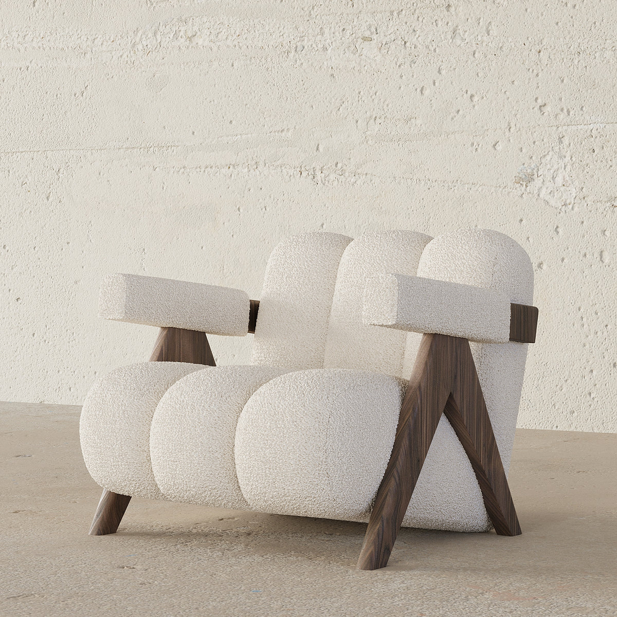 Sage Armchair / Boucle Upholstery