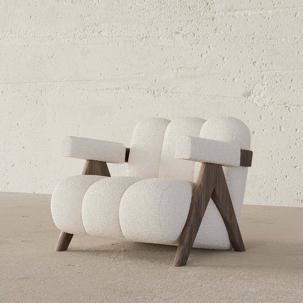 Sage Armchair / Boucle Upholstery – premium Chairs by Walls Nation UAE & Saudi Arabia