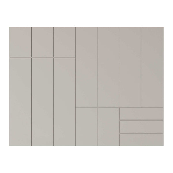 Stanza Closet off-white modern wardrobe with sleek drawers and minimalist design