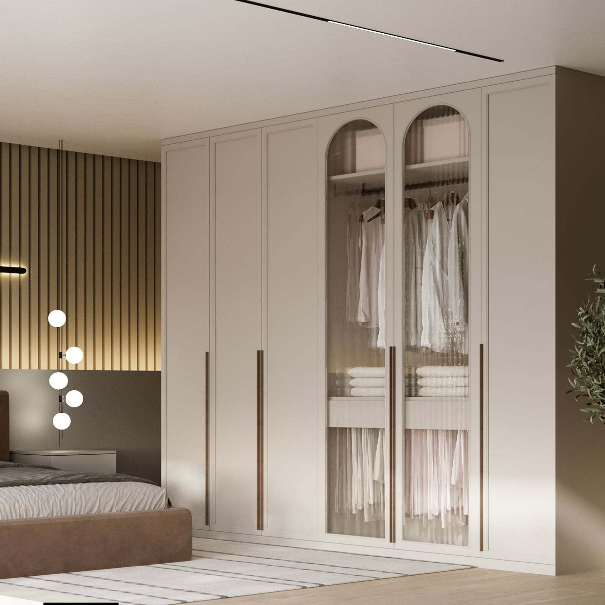 Coda Closet (Off-White & Brown)
