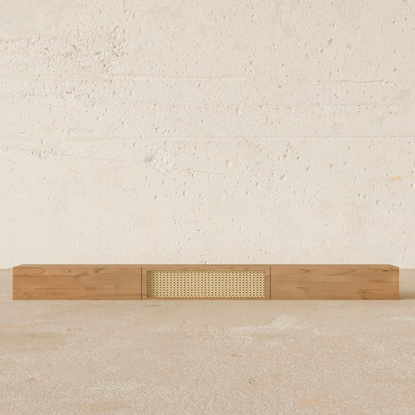 Solano Boho Design / Wall Mounted TV Unit – premium TV Unit by Walls Nation UAE & Saudi Arabia