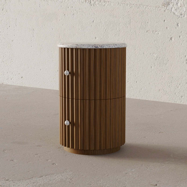 Centro Nightstand (Walnut) – premium Nightstand by Walls Nation UAE & Saudi Arabia