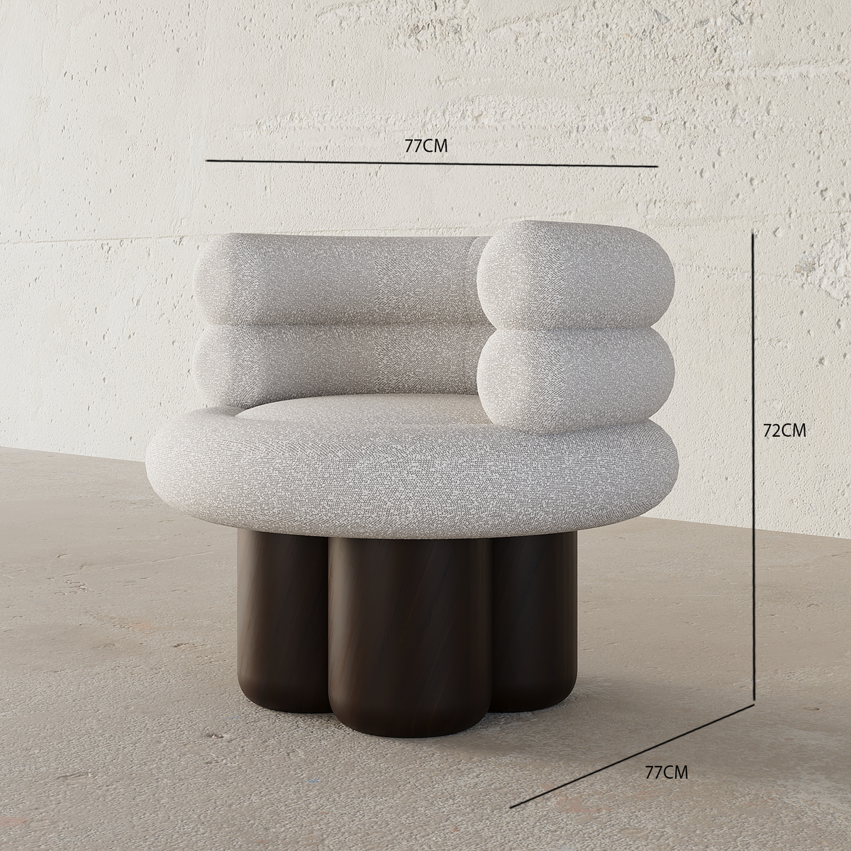 Irson Chair / Boucle Upholstery