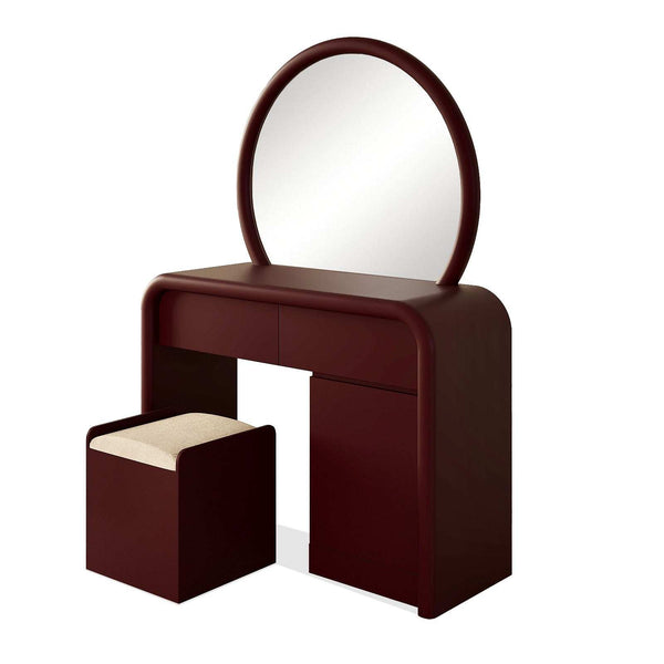 Jenny Make-Up Vanity (Maron) – premium Makeup Vanity by Walls Nation UAE & Saudi Arabia