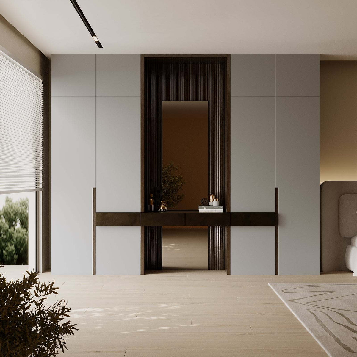 Lumina Closet (Off-White & Walnut)