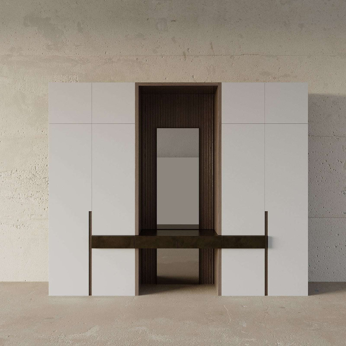 Lumina Closet (Off-White & Walnut)
