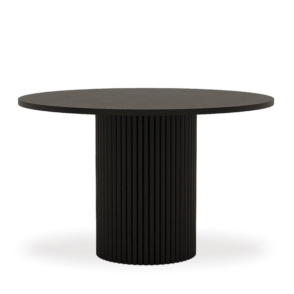 Fabian Round Dining Table / Black