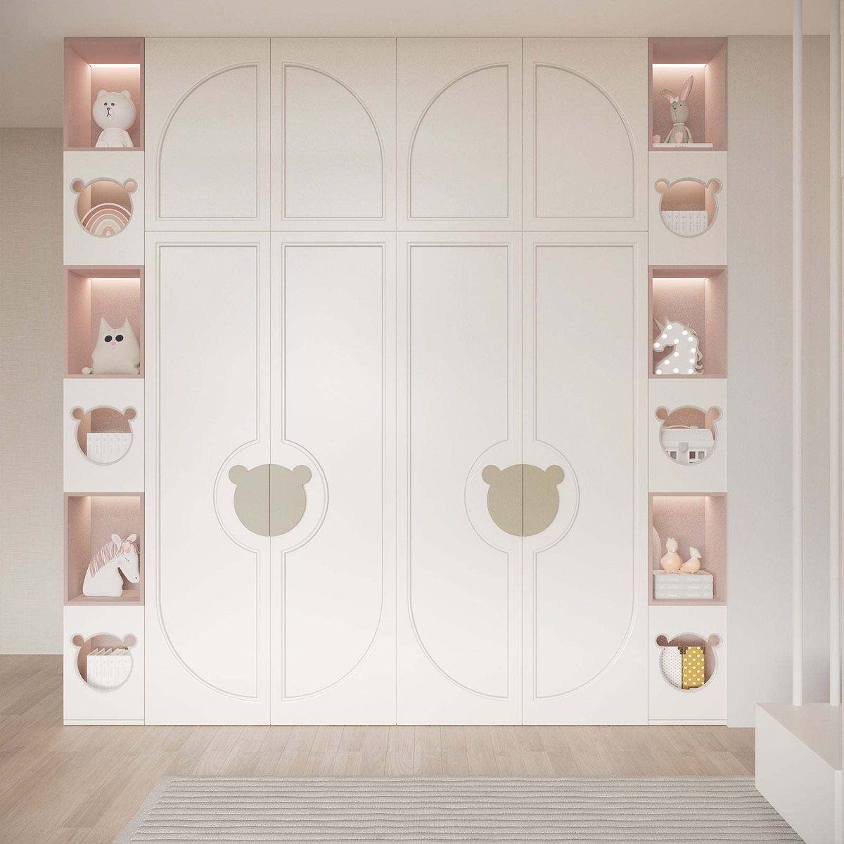 Wonderland Closet (Off-White & Baby Pink)