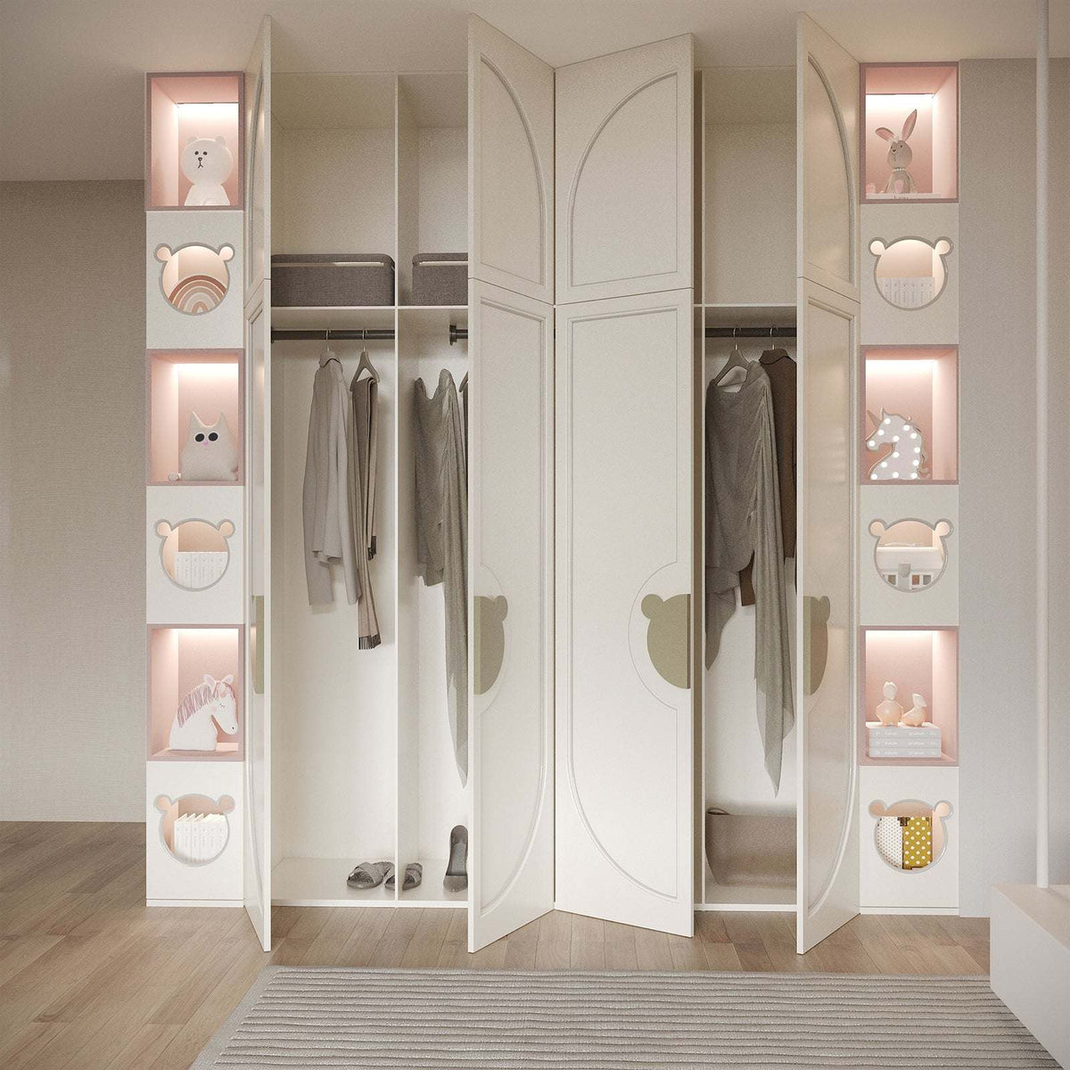 Wonderland Closet (Off-White & Baby Pink)