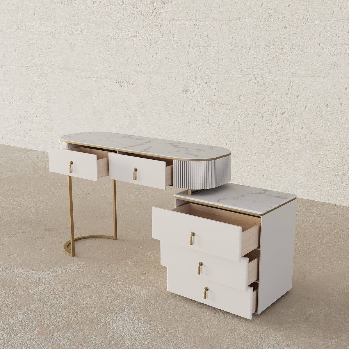 Pearl Makeup Vanity / 140 x 40 CM