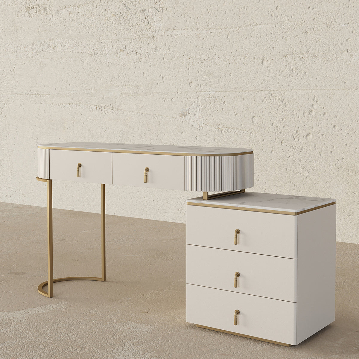 Pearl Makeup Vanity / 140 x 40 CM