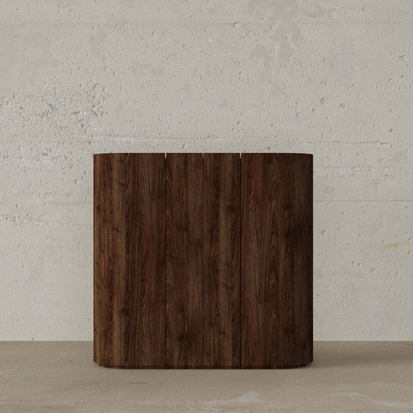 Ovali Console Table / Solid Walnut – premium Console by Walls Nation UAE & Saudi Arabia