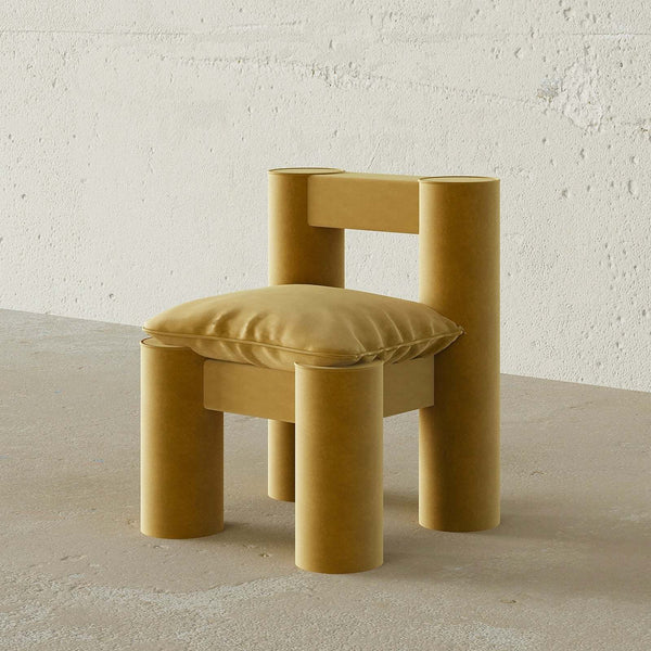 Icon Chair (Mustard) – premium Accent Chair by Walls Nation UAE & Saudi Arabia
