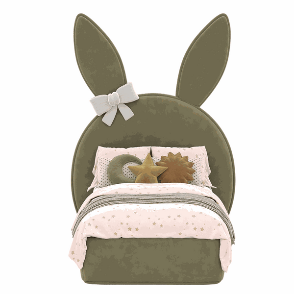 Micky Kids Bed / Matt Velvet – premium Bed by Walls Nation UAE & Saudi Arabia