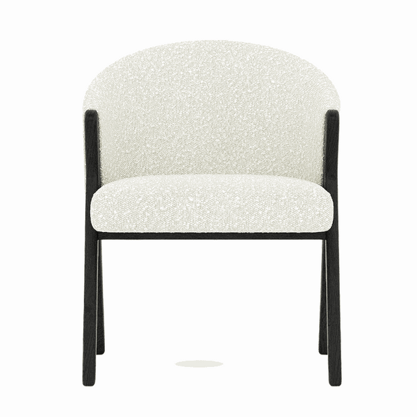 Bisou Armchair / White Boucle – premium Armchair by Walls Nation UAE & Saudi Arabia