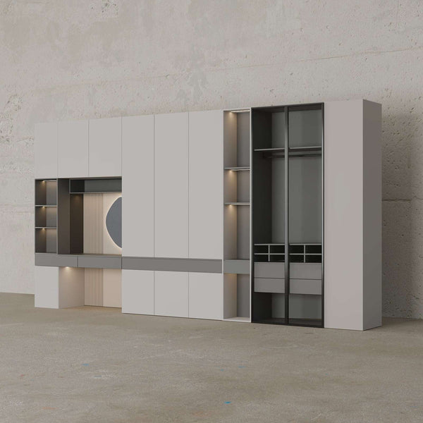 Estella Closet (Off-White & Grey)