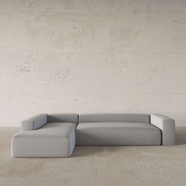 Gian Italian Design / 3S. Straight Arm L-Shape Sofa – premium Sofas by Walls Nation UAE & Saudi Arabia