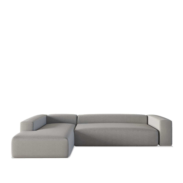 Gian Italian Design / 3S. Straight Arm L-Shape Sofa – premium Sofas by Walls Nation UAE & Saudi Arabia