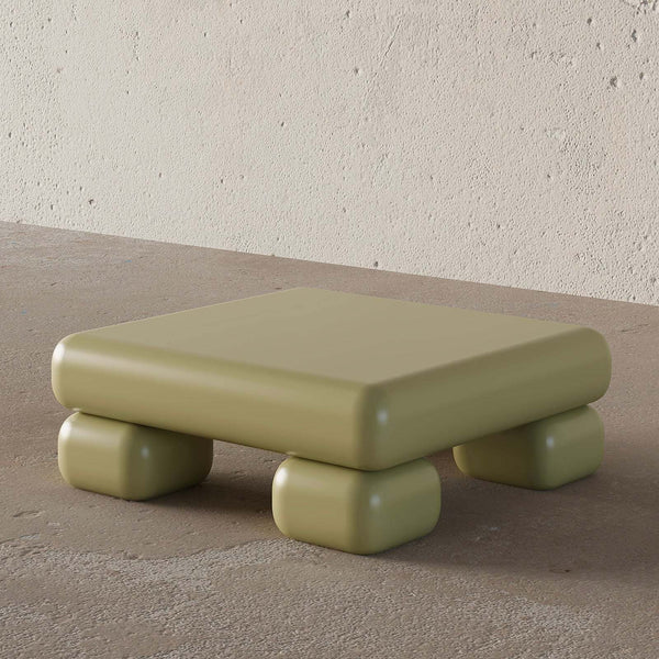 Puffy Coffee Table (Olive) – premium Coffee Tables by Walls Nation UAE & Saudi Arabia