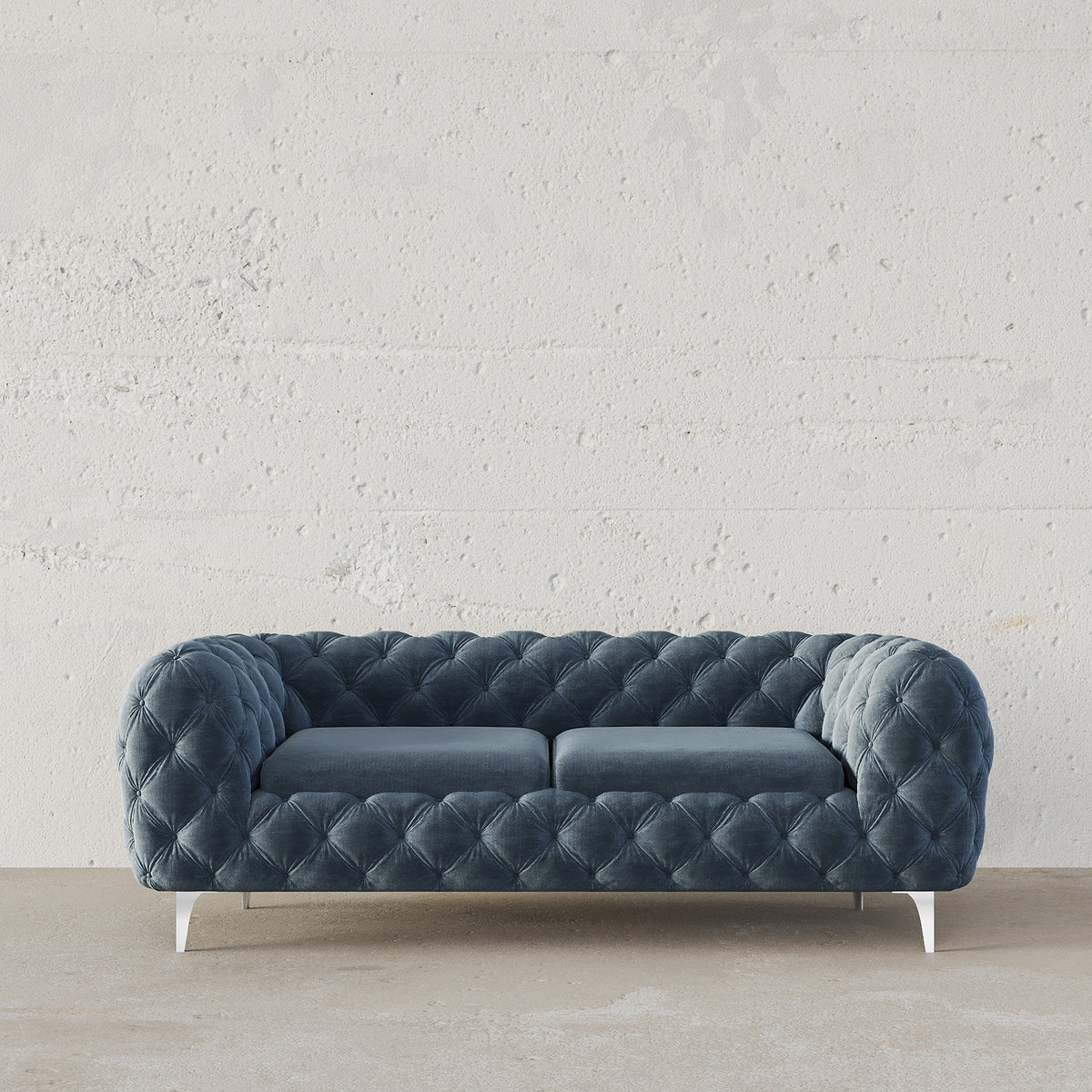 Koffler Chesterfield Sofa / 180 x 100 CM 2S. Velvet Upholstery