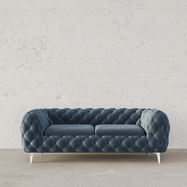 Koffler Chesterfield Sofa / 190 x 95 CM 2S. Velvet Upholstery – premium Sofas by Walls Nation UAE & Saudi Arabia