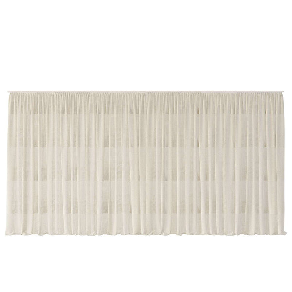 Monroe Curtain thick cream linen single-layer drape in minimalist room setting