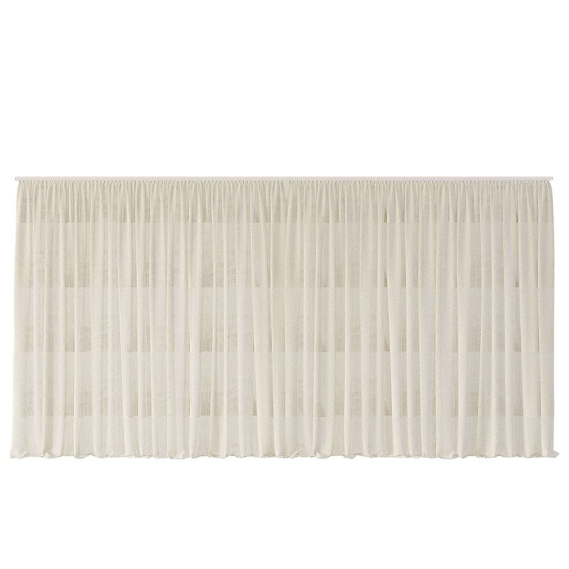 Monroe Curtain thick cream linen single-layer drape in minimalist room setting