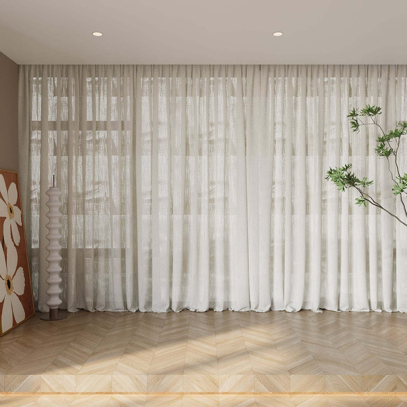 Monroe Curtain / Thick Cream Linen One Layer