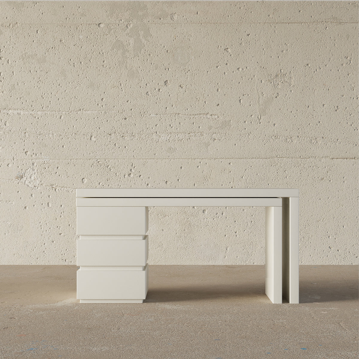 Valentina Office Desk / Matt Off-White
