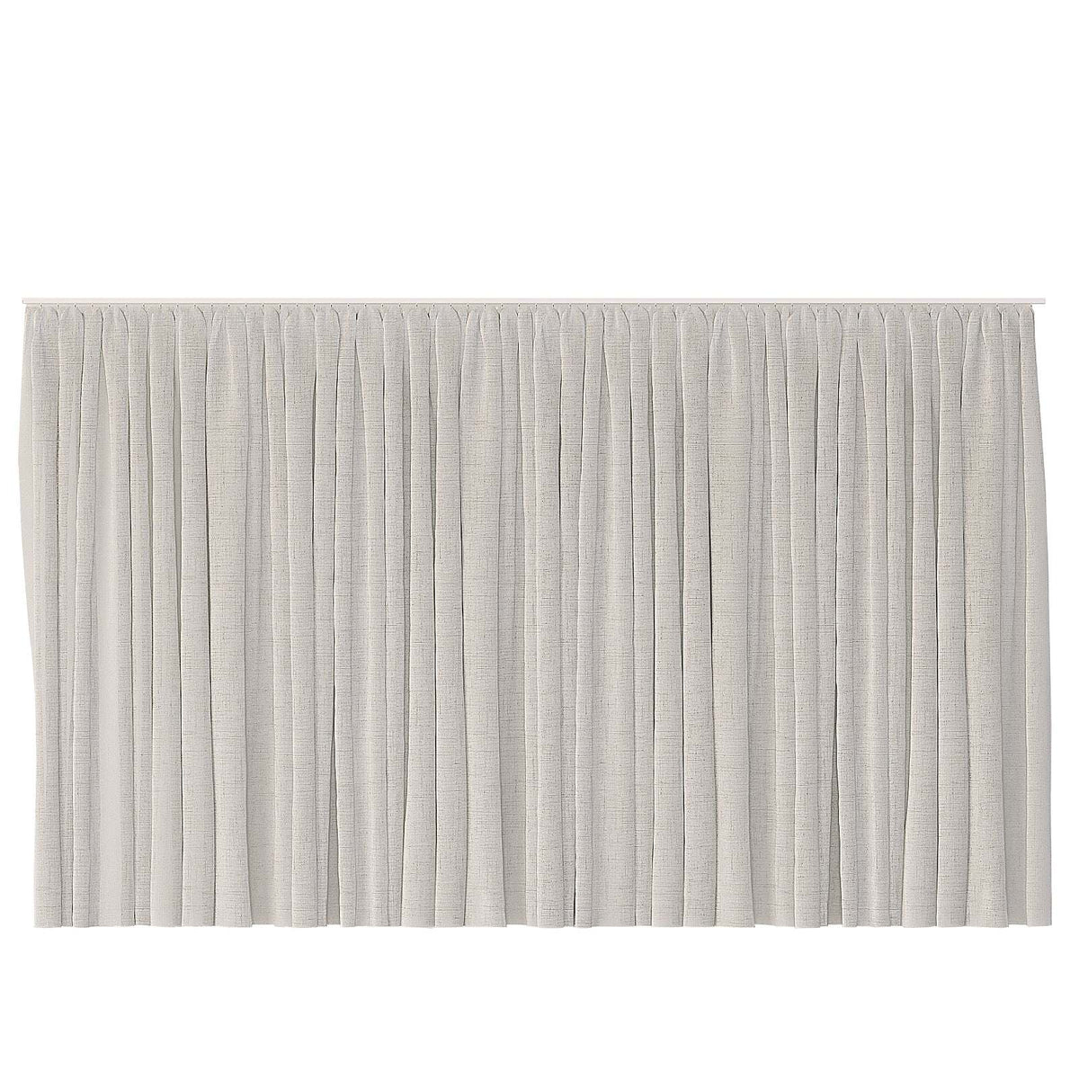 Adelina Curtain thick white linen single-layer drape in minimalist room