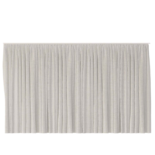Adelina Curtain thick white linen single-layer drape in minimalist room