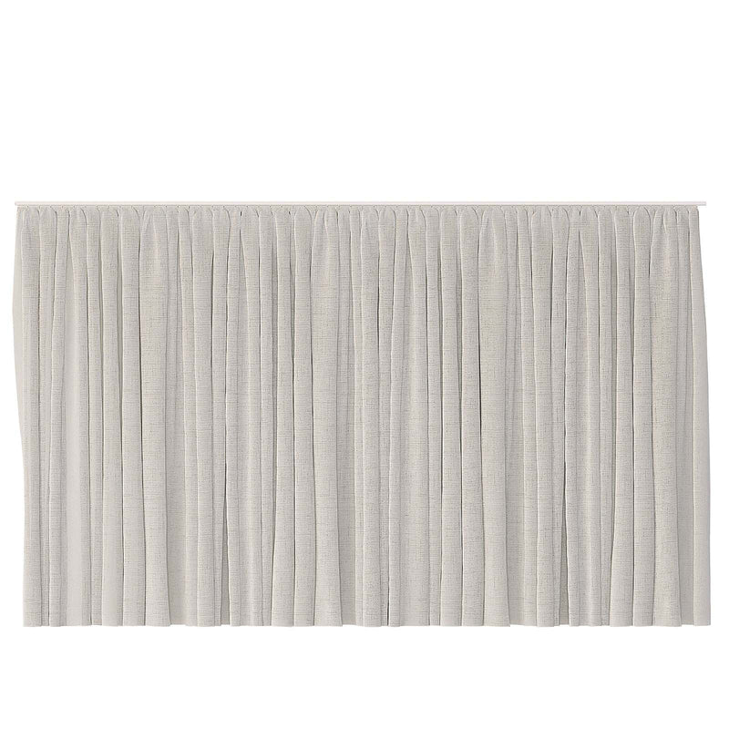 Adelina Curtain thick white linen single-layer drape in minimalist room