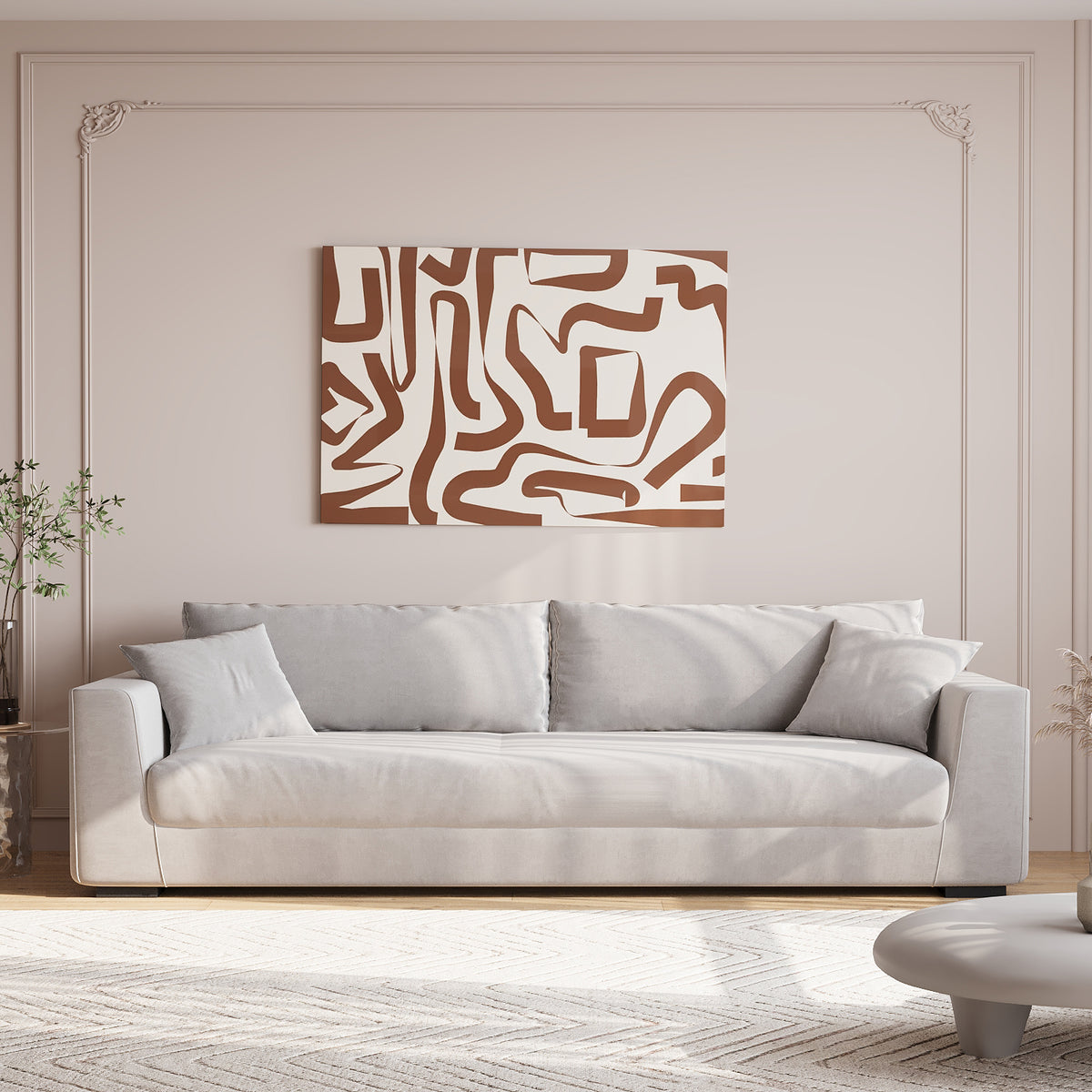 Palmero 3S. Italian Design / High-End Linen Upholstery