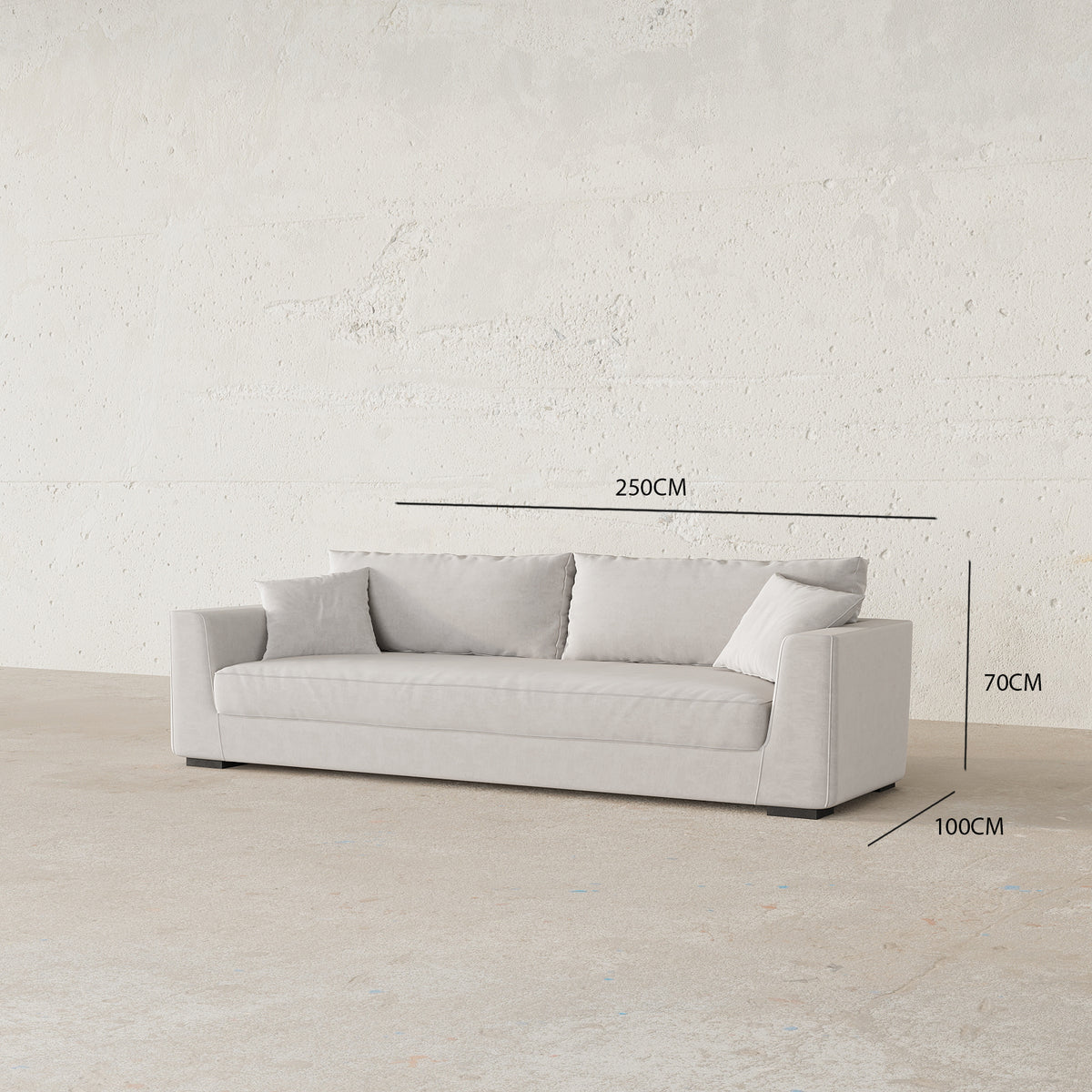 Palmero 3S. Italian Design / High-End Linen Upholstery